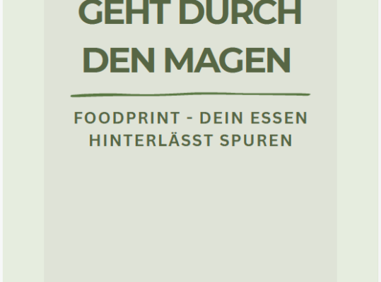 Foodprint – Dein Essen hinterlässt Spuren 